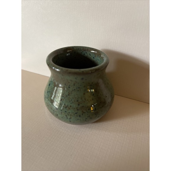 R V Pottery Nashville Vases Set 3 Mini Low Bud Green Studio Art Modern Farmhouse - Picture 7 of 9